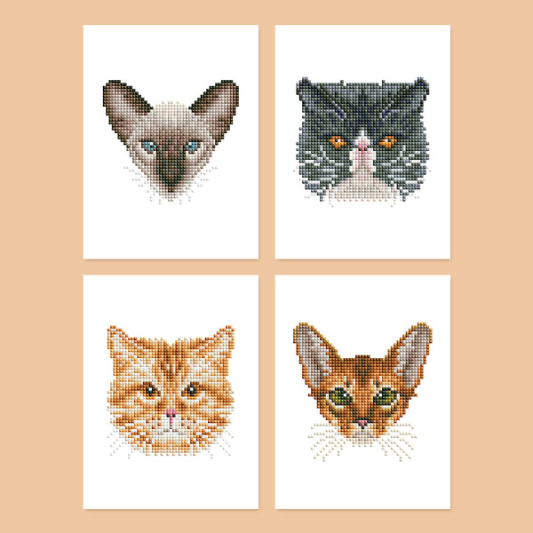 Diamond Painting：Cat（4 in）