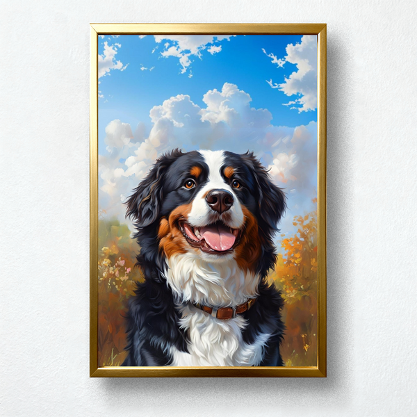 Paint by Numbers：Smiling Bernese Buddy