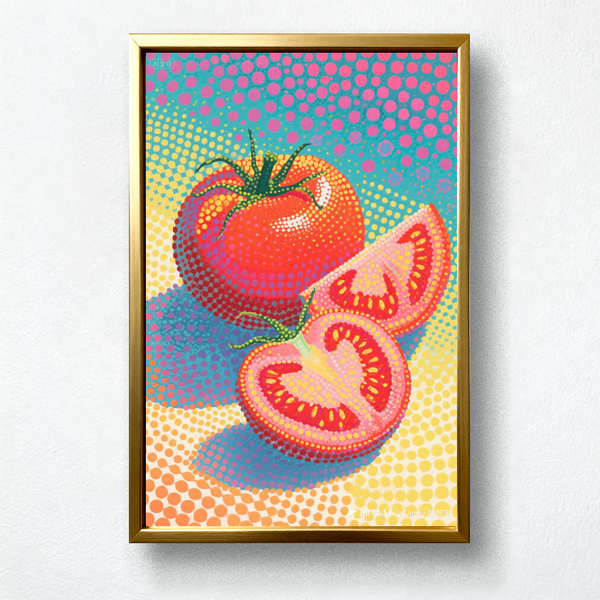 Paint by Numbers：Pop Art Tomato Color Fantasy