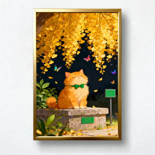 Paint by Numbers: The Cat Beneath the Ginkgo Tree