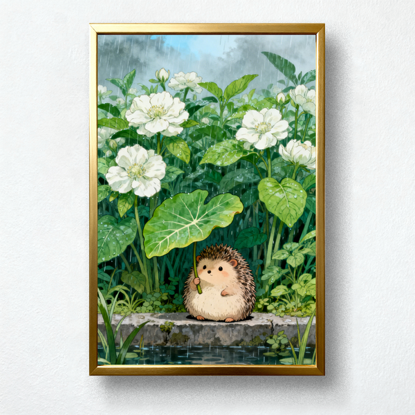 Paint by Numbers: The Hedgehog in the Rain