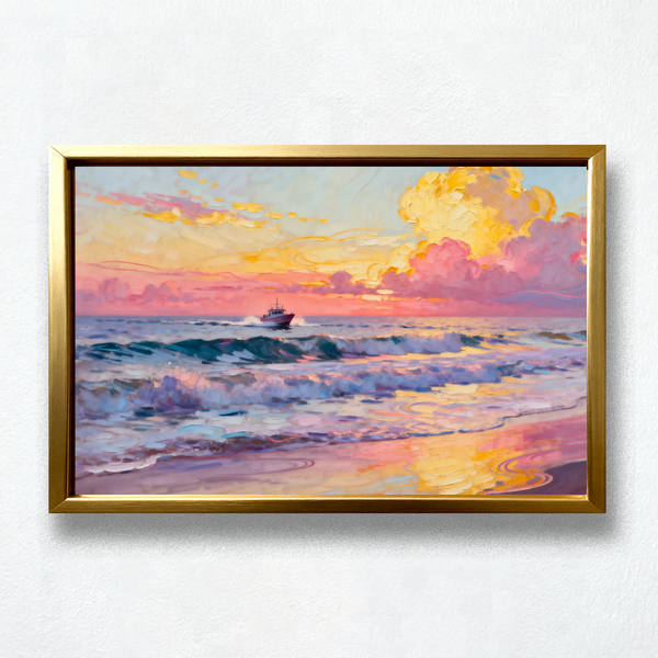 Paint by Numbers：Coastal Dusk in Memory