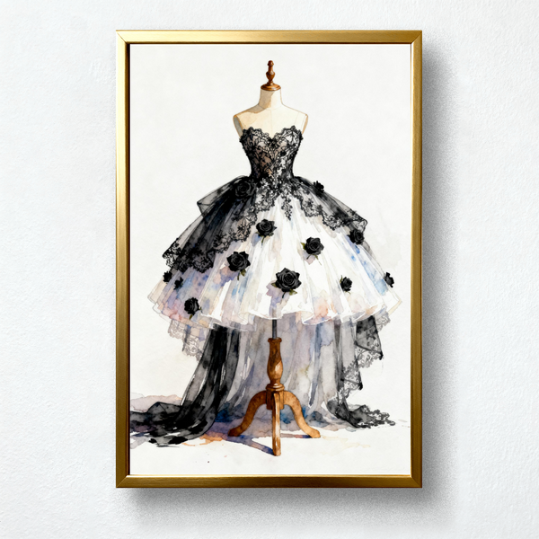 Paint by Numbers：Black Rose