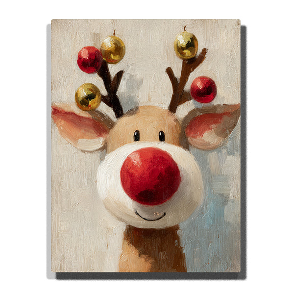 Red-Nose Reindeer Paint by Numbers | Kids Christmas Joy Art Kit | PaintEasy