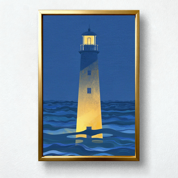Paint by Numbers: The Lighthouse at Sea