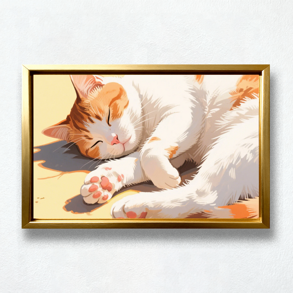 Paint by Numbers：Sleeping Cat