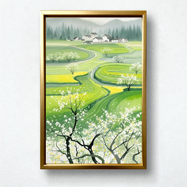 Paint by Numbers：Apricot Blossoms in Gentle Rain