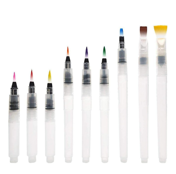Paint by Numbers - Fountain Brush Set for Digital Oil Painting