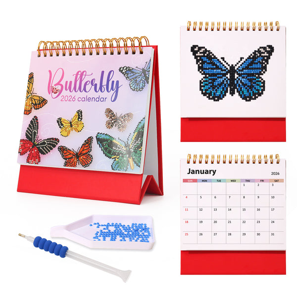 Diamond Painting：2026 Desk Calendar III