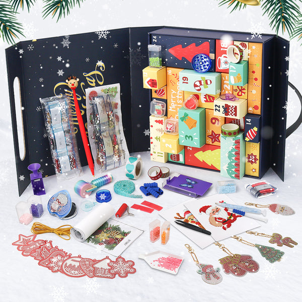 Diamond Painting：Christmas Gift Box III（24 in）