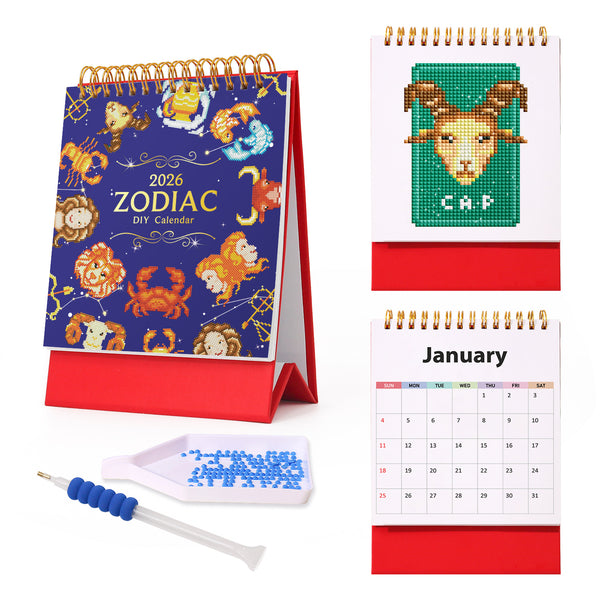 Diamond Painting：2026 Desk Calendar II