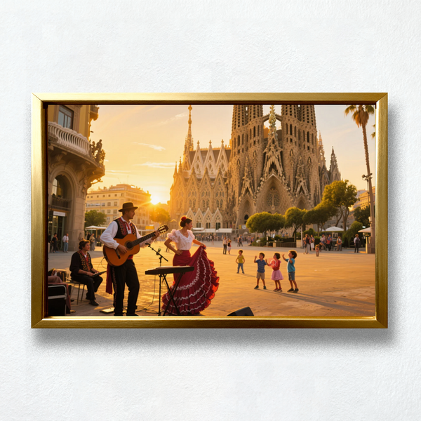 Paint by Numbers - Flamenco Sunset in Barcelona