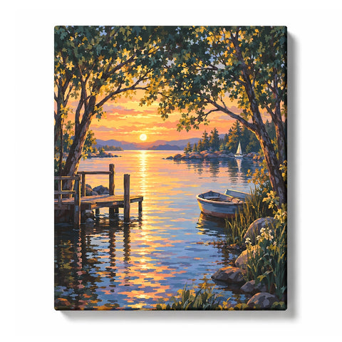 Hidden Sunset Cove and Lakeside Boat