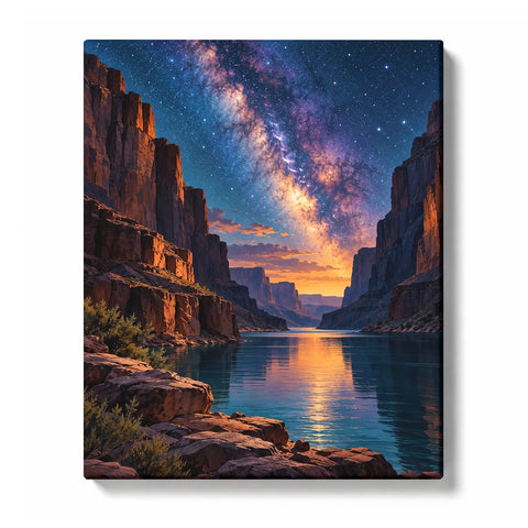 Milky Way Canyon Inlet Paint by Numbers Kit
