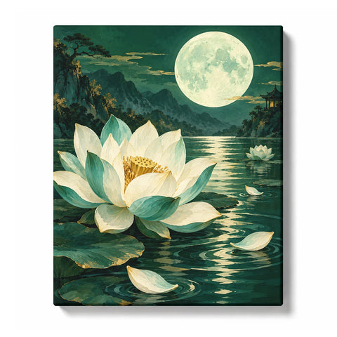 Celadon Lotuses and Golden Filigree