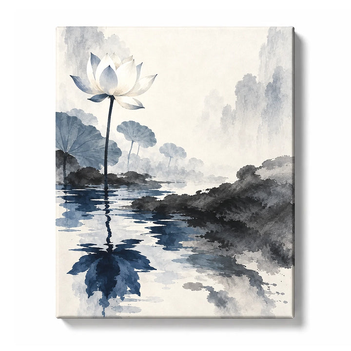 Lotus Rising Pure from Hidden Roots paint by numbers design
