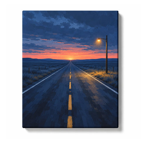 Dawn Road’s Lone Glow
