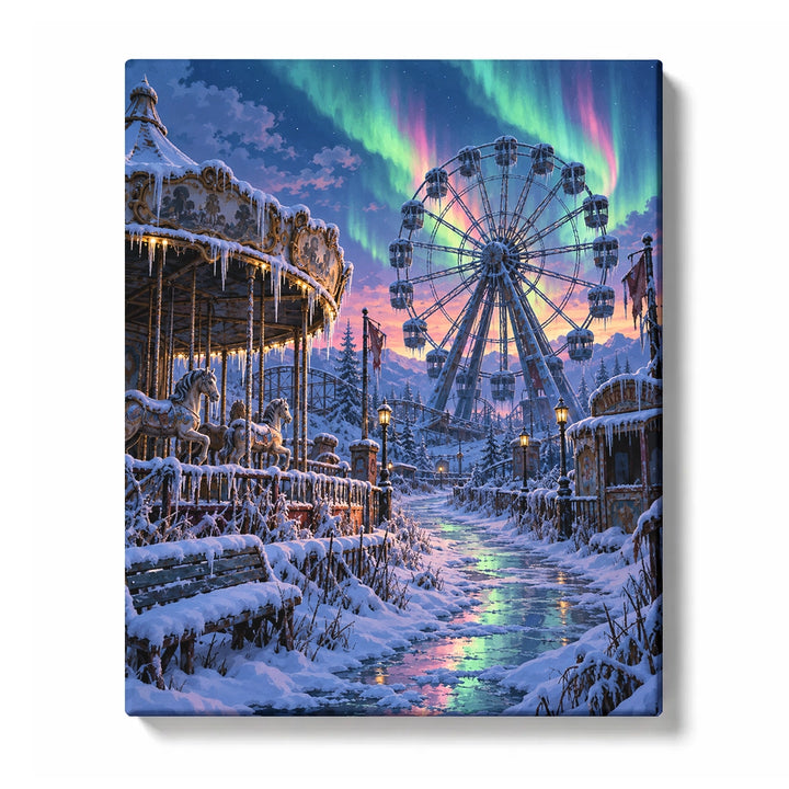 Last Christmas Paint by Numbers | Abandoned Winter Amusement Park | Post-Apocalypse Series