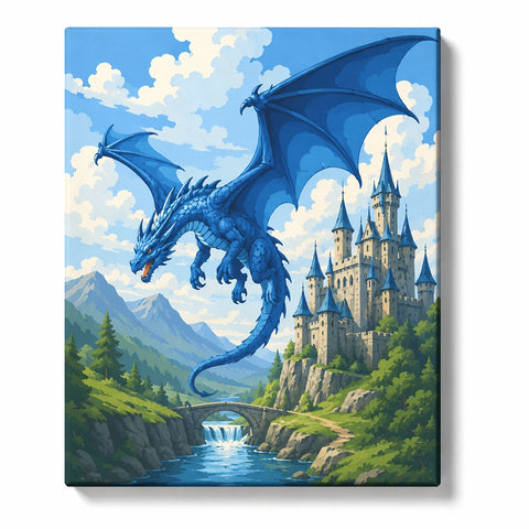 Paint by Numbers：Dragon Protector for Peace
