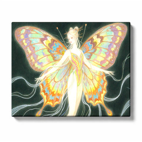 Iridescent Butterfly Goddess with Moonlit Wings Paint by Numbers Kit For Adults