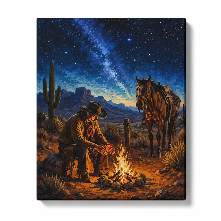Starry Campfire Watch Paint by Numbers Kit for Adults
