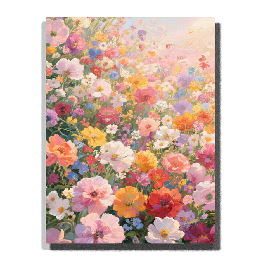 Pastel Wildflowers in Morning Light