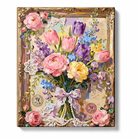 Vintage Roses and Tulips