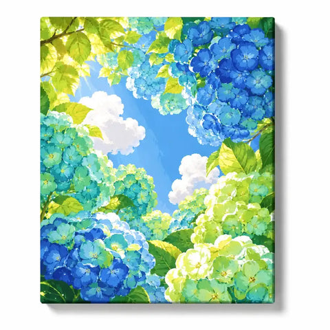 Blue Hydrangea Sky