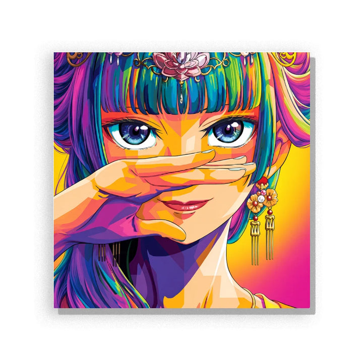 Rainbow Pop Art Girl Paint by Numbers Kit