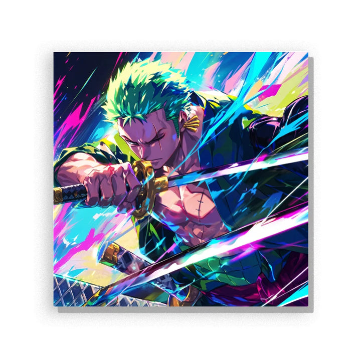 Neon Triple Sword Duelist Paint by Numbers Kit