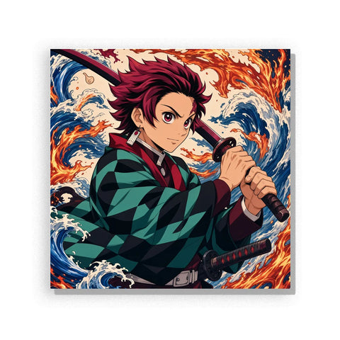Checkered Water Duelist Paint by Numbers Kit