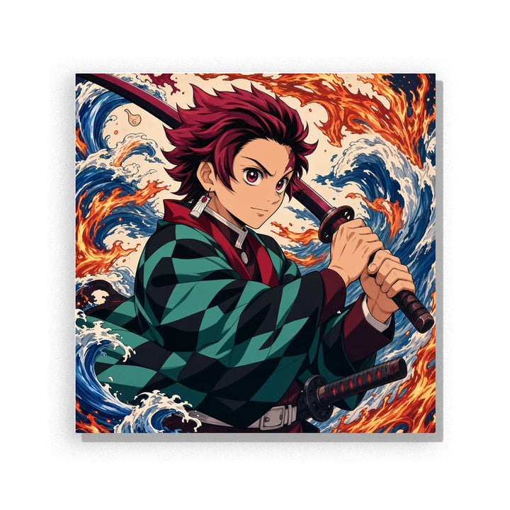 Checkered Water Duelist Paint by Numbers Kit