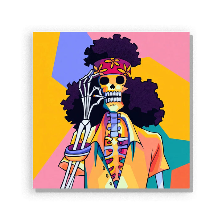 Swinging Skeleton Musician Paint by Numbers Kit