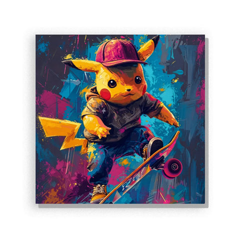 Skateboarding Electric Mouse Paint by Numbers Kit