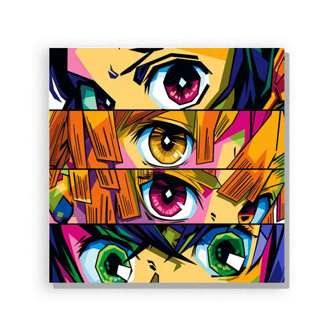 Anime Eyes Pop Collage Paint by Numbers Kit