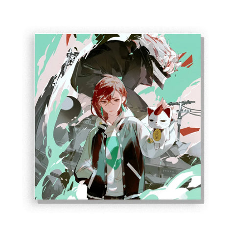 White Tiger Spirit Boy Paint by Numbers Kit