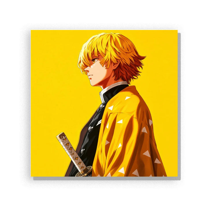 Yellow Thunder Swordsman Paint by Numbers Kit