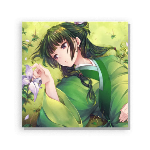 Wildflower Green Kimono Girl Paint by Numbers Kit
