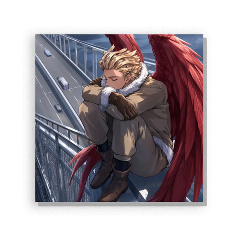 Winged Hero on Rooftop Paint by Numbers Kit