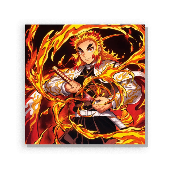 Flame Swirl Swordsman Paint by Numbers Kit