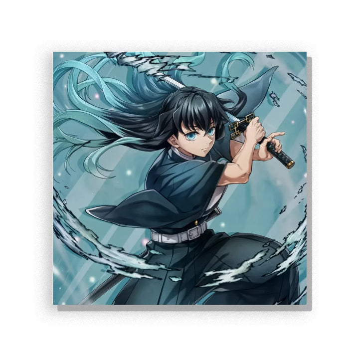 Water Spiral Swordsman Paint by Numbers Kit