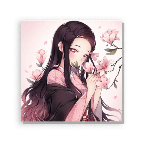 Blossom Dark Kimono Lady Paint by Numbers Kit
