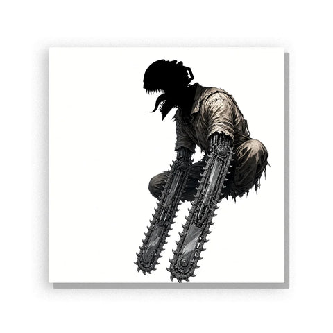 Chainsaw Head Rampage Paint by Numbers Kit