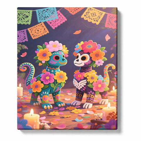Paint by Numbers：Cute Spirits of the Day of the Dead