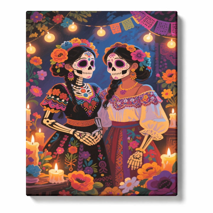 Paint by Numbers：Sugar Skull Gaze