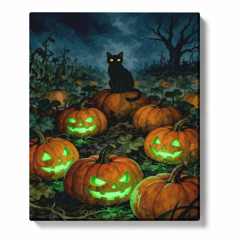 Paint by Numbers：Pumpkin Patch Sentinel