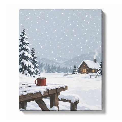 Silent Night in White Christmas Snow