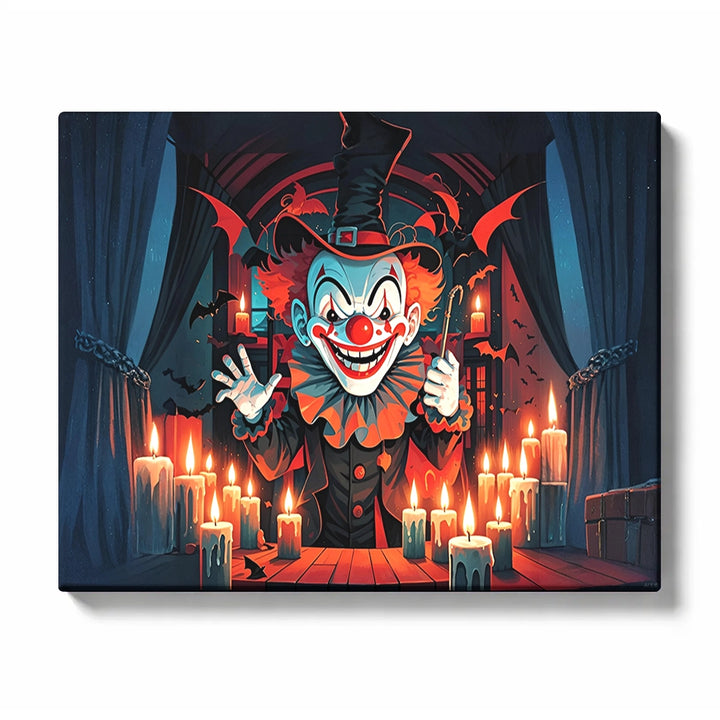Paint by Numbers：Clown Halloween Night