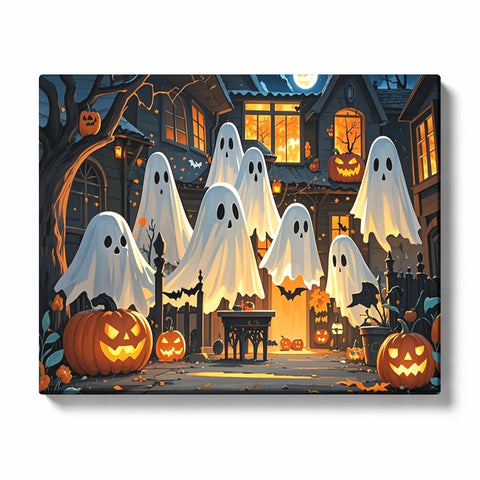 Paint by Numbers：Halloween Ghost Party
