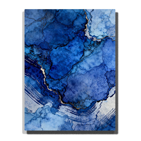 indigo deepwater mineral pool paint by numbers with layered blue diffusion and soft sediment textures abstract wall art for modern home decor